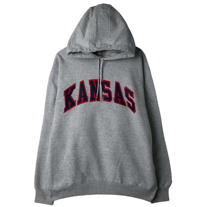 Vintage 90'S Russell ATHLETIC College Pullover Hoodie, Made in USA, Men's Size L cotton gray type Vintage Second Hand