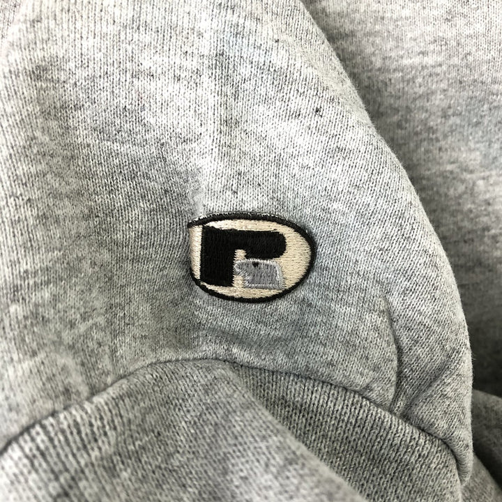 Vintage 90'S Russell ATHLETIC College Pullover Hoodie, Made in USA, Men's Size L cotton gray type Vintage Second Hand