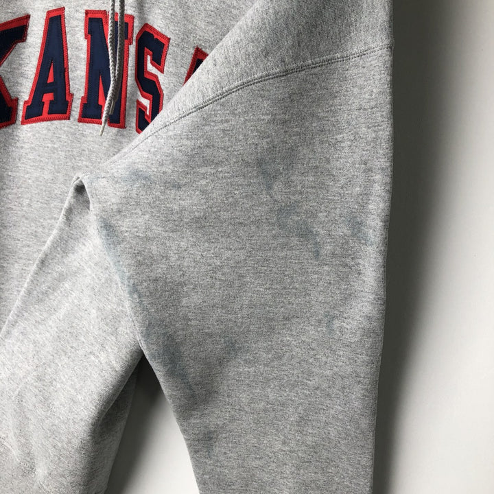 Vintage 90'S Russell ATHLETIC College Pullover Hoodie, Made in USA, Men's Size L cotton gray type Vintage Second Hand