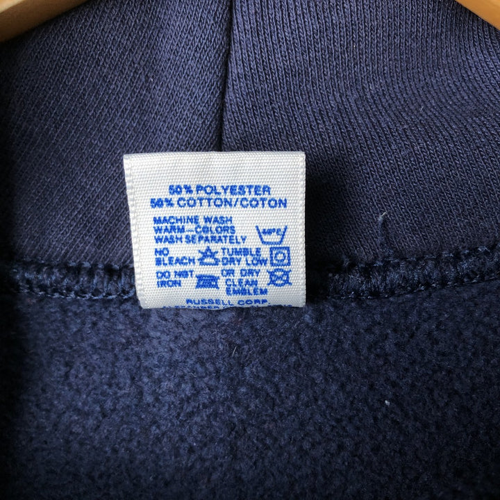 Vintage 90'S Russell ATHLETIC College Pullover Hoodie, Made in USA, Size Small, Men's cotton navy blue type Vintage Second Hand