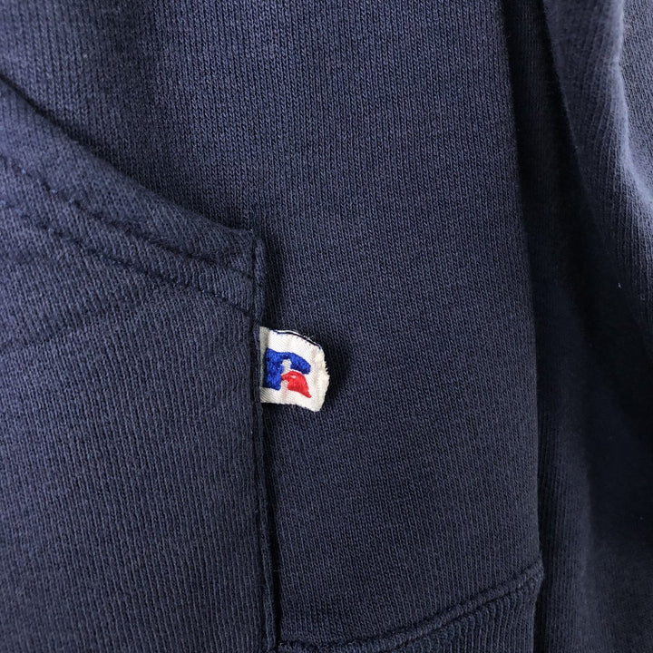 Vintage 90'S Russell ATHLETIC College Pullover Hoodie, Made in USA, Size Small, Men's cotton navy blue type Vintage Second Hand