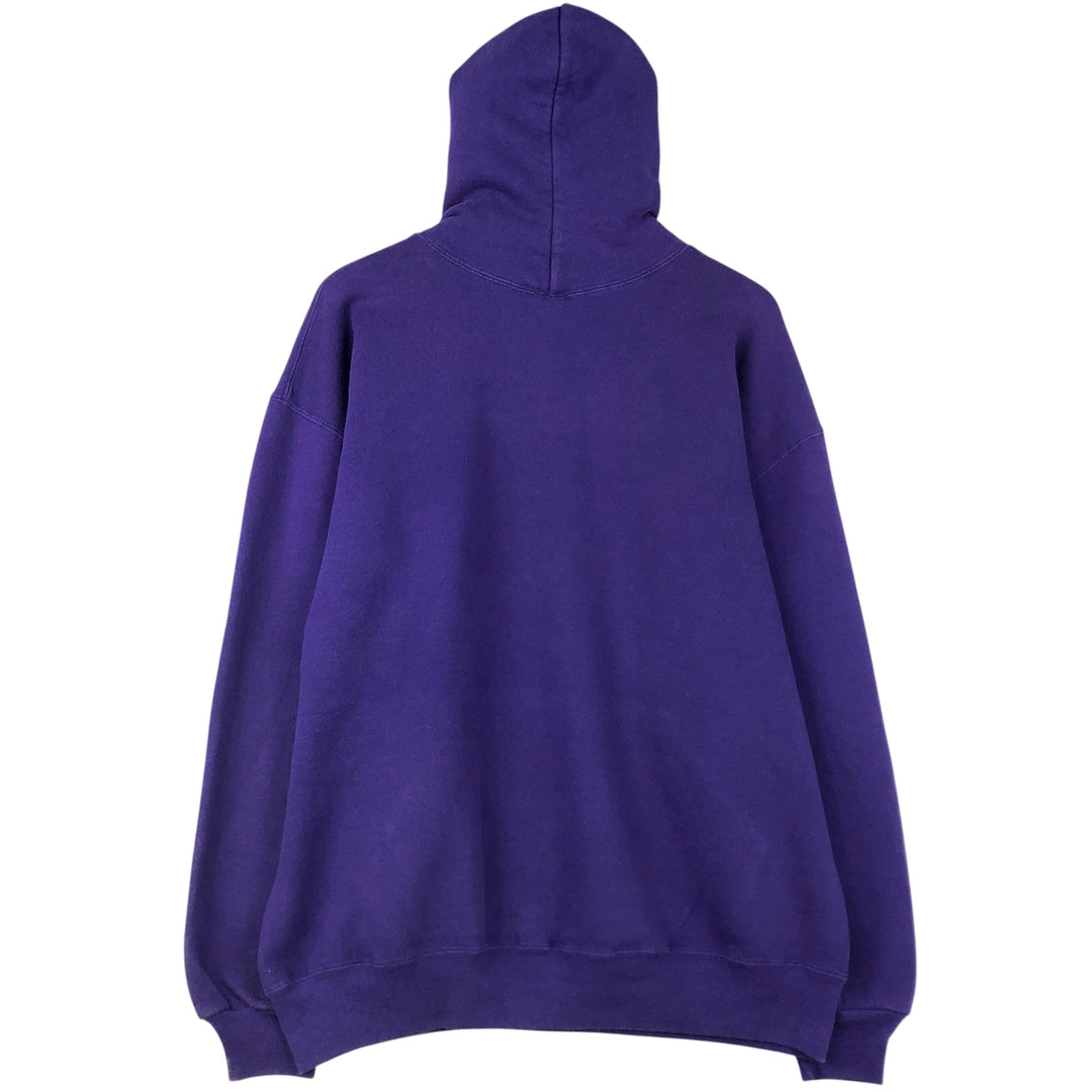 Vintage 90'S Russell College Pullover Hoodie, Made in USA, Men's XL cotton purple type Vintage Second Hand
