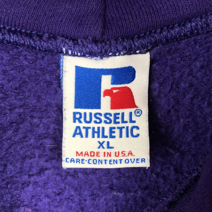 Vintage 90'S Russell College Pullover Hoodie, Made in USA, Men's XL cotton purple type Vintage Second Hand