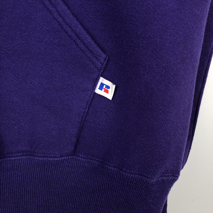 Vintage 90'S Russell College Pullover Hoodie, Made in USA, Men's XL cotton purple type Vintage Second Hand