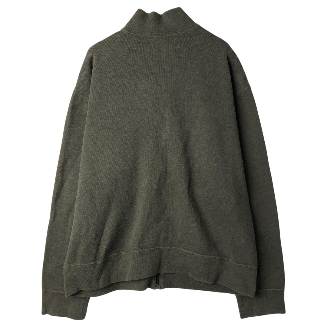Ralph Lauren POLO by Ralph Lauren full zip sweatshirt, men's size L cotton Khaki type Vintage Second Hand