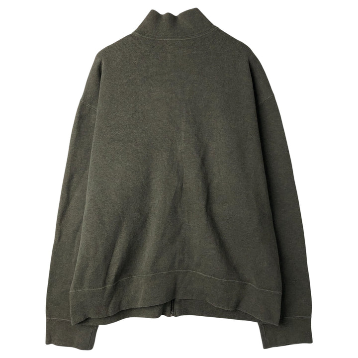 Ralph Lauren POLO by Ralph Lauren full zip sweatshirt, men's size L cotton Khaki type Vintage Second Hand