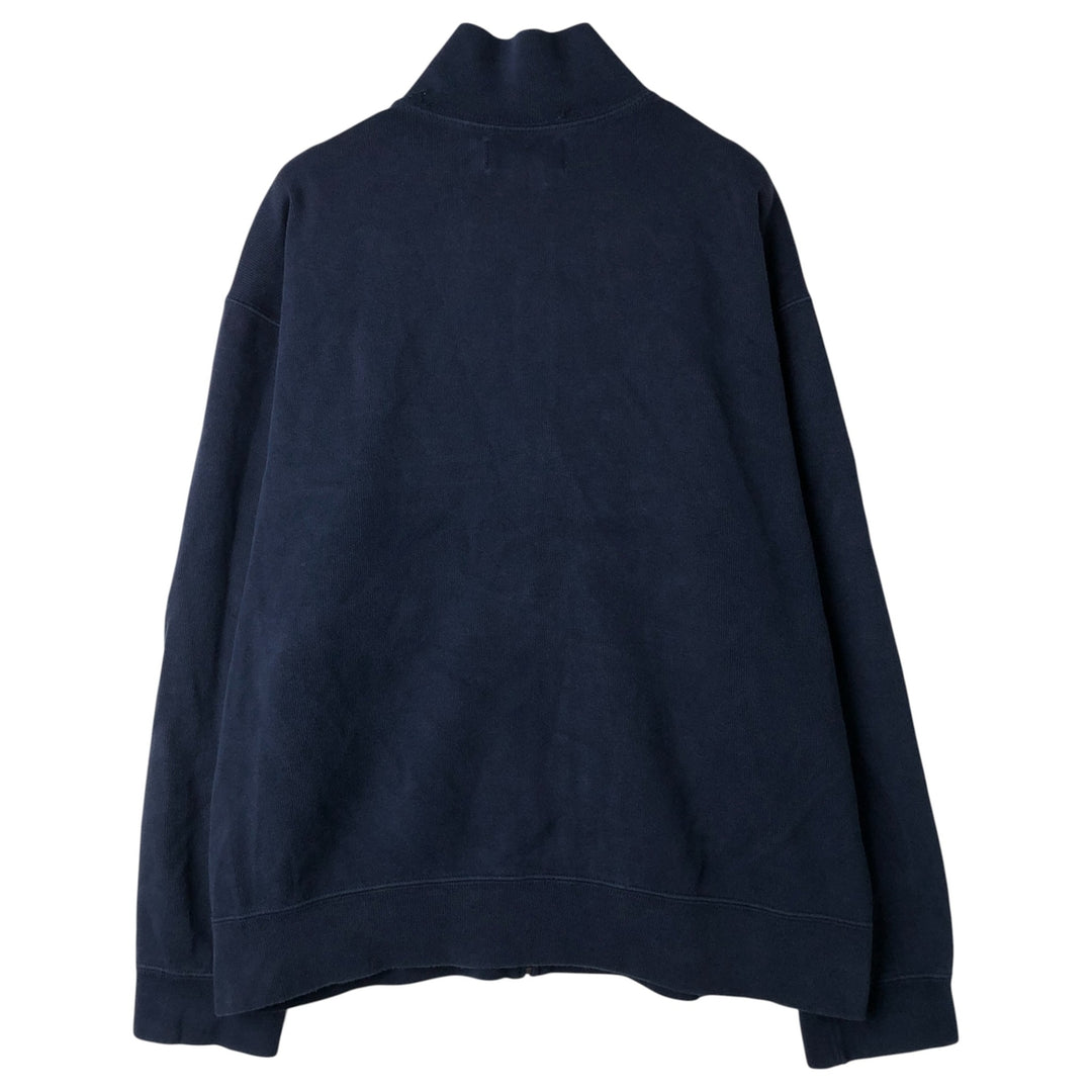 Ralph Lauren POLO by Ralph Lauren full zip sweatshirt, men's size L cotton navy blue type Vintage Second Hand