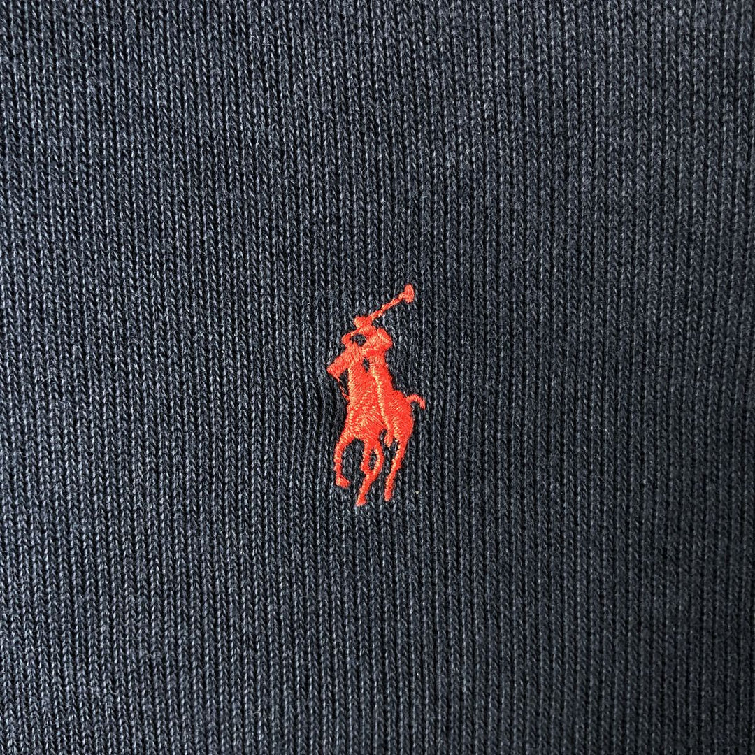 Ralph Lauren POLO by Ralph Lauren full zip sweatshirt, men's size L cotton navy blue type Vintage Second Hand