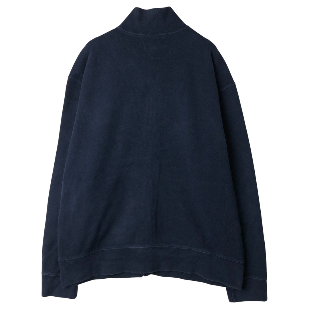 Ralph Lauren POLO by Ralph Lauren full zip sweatshirt, men's size L cotton navy blue type Vintage Second Hand