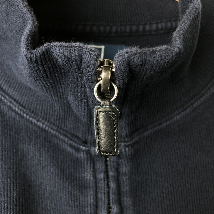 Ralph Lauren POLO by Ralph Lauren full zip sweatshirt, men's size L cotton navy blue type Vintage Second Hand