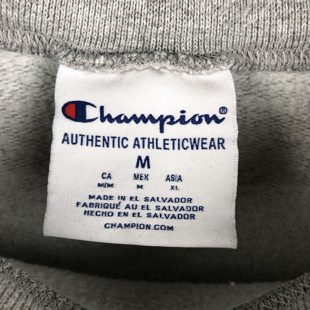 Champion Authentic Athletics Wear College Sweatshirt, Men's Size Medium unclear gray type Vintage Second Hand