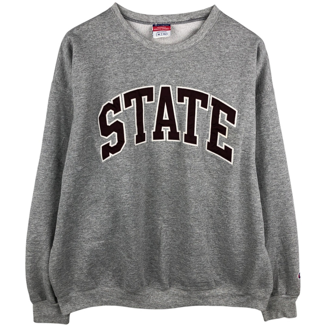 2000'S Champion Authentic Athletic Apparel Sweatshirt, Men's XL unclear gray type Vintage Second Hand