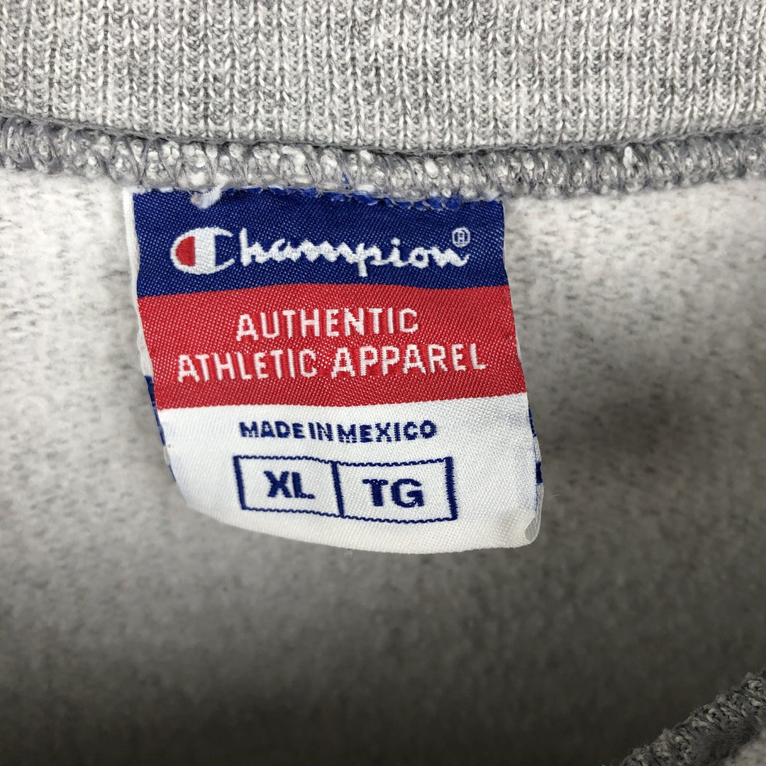 2000'S Champion Authentic Athletic Apparel Sweatshirt, Men's XL unclear gray type Vintage Second Hand