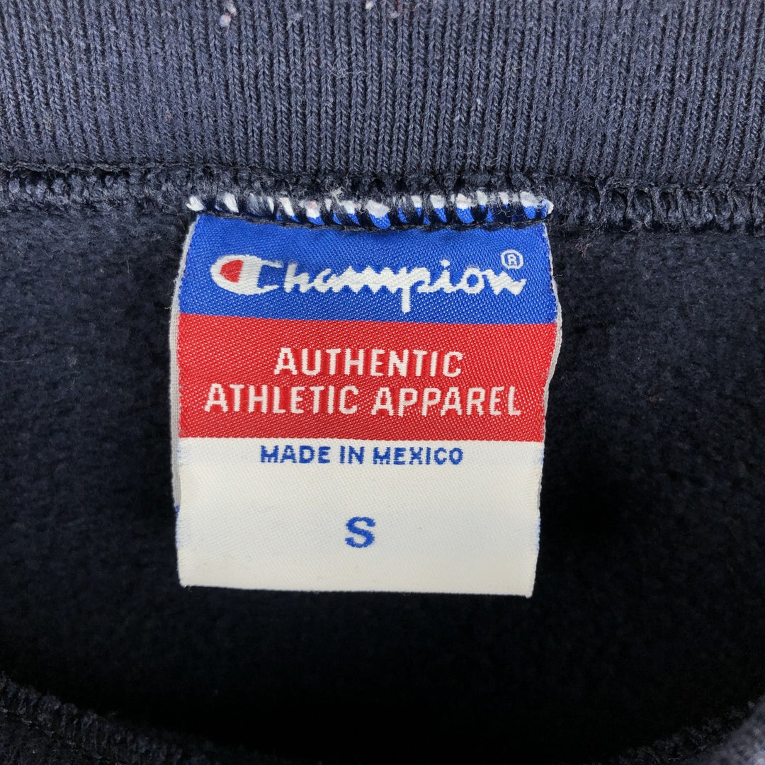 2000'S Champion Authentic Athletic Apparel College Sweatshirt, Men's Size Small cotton navy blue type Vintage Second Hand