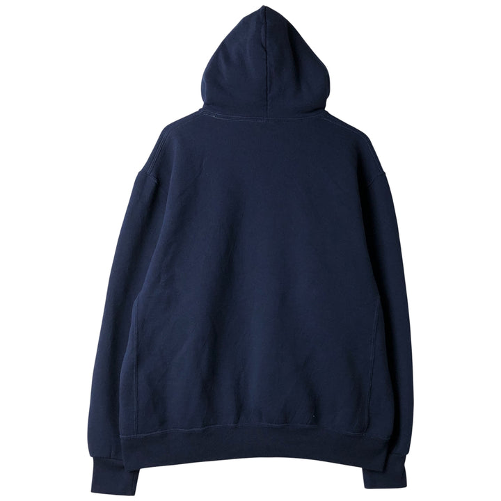 Russell ATHLETIC College Pullover Hoodie, Men's XL cotton navy blue type Vintage Second Hand