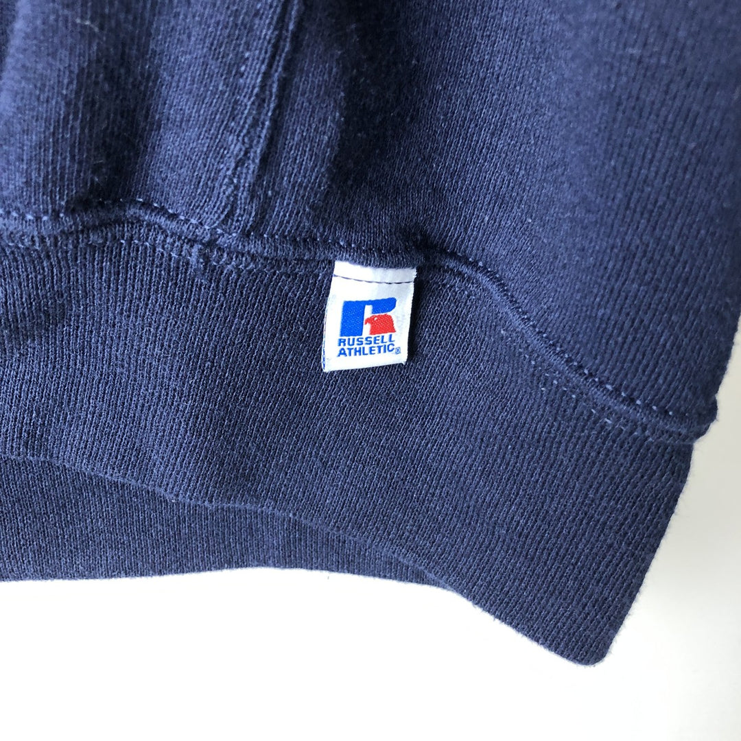 Russell ATHLETIC College Pullover Hoodie, Men's XL cotton navy blue type Vintage Second Hand