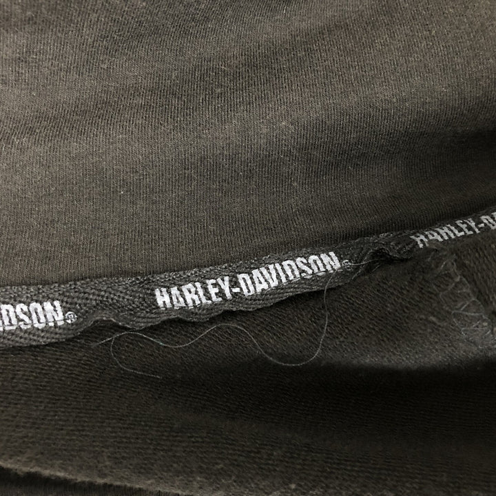 Harley-Davidson Full-Zip Sweatshirt, Women's, Size L cotton black type Vintage Second Hand