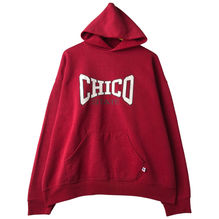 Russell ATHLETIC College Pullover Hoodie, Men's XXL cotton red type Vintage Second Hand