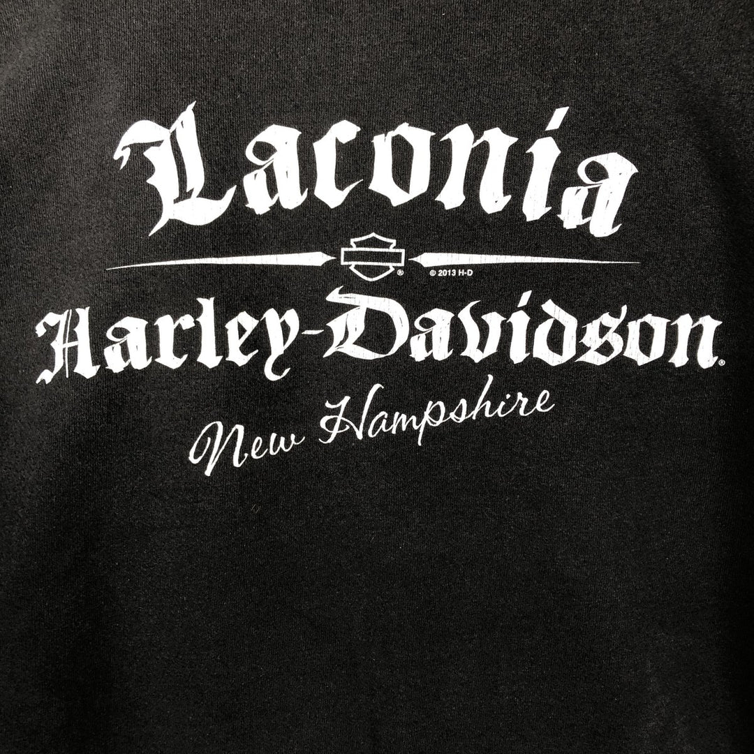 Harley-Davidson High-Neck Full-Zip Sweatshirt, Men's XXL cotton black type Vintage Second Hand