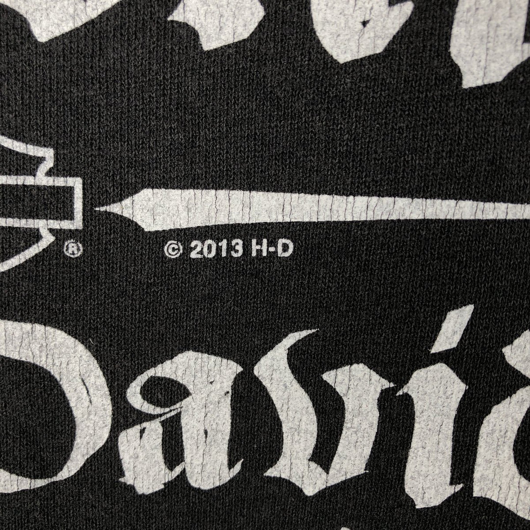 Harley-Davidson High-Neck Full-Zip Sweatshirt, Men's XXL cotton black type Vintage Second Hand