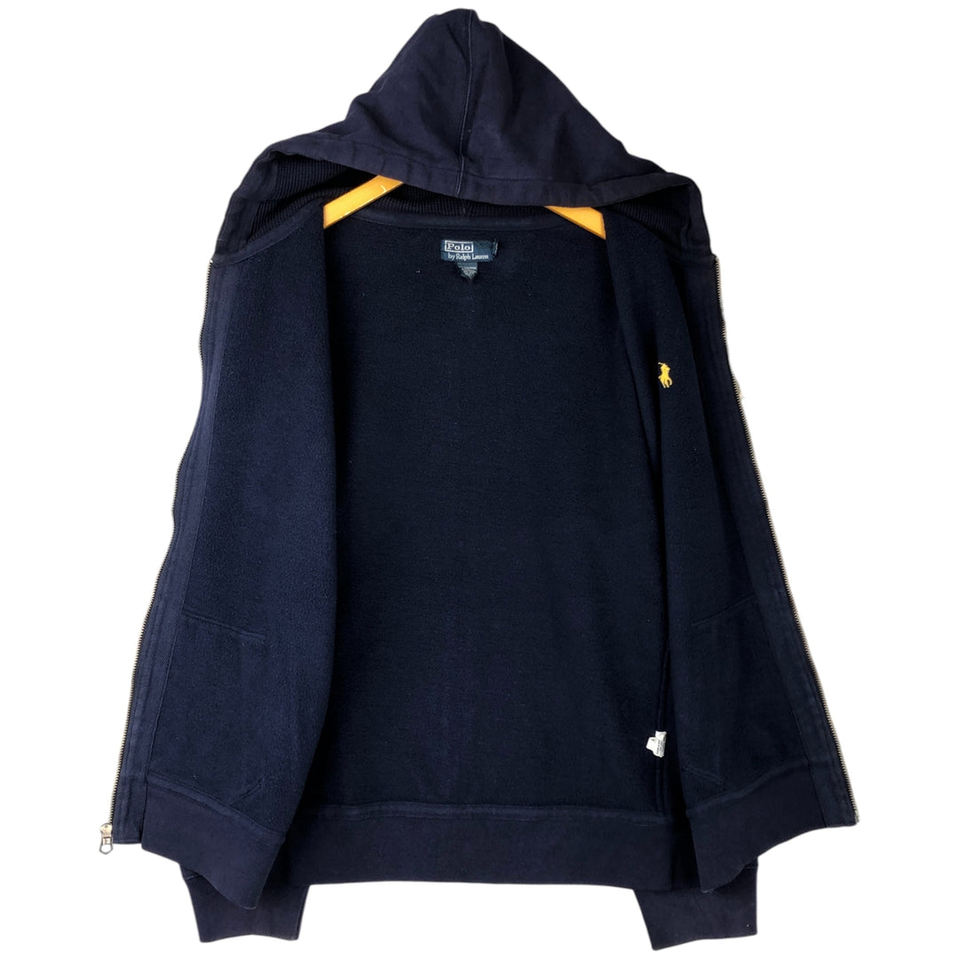 Ralph Lauren POLO by Ralph Lauren Sweat Full Zip Hoodie Men's XL cotton navy blue type Vintage Second Hand