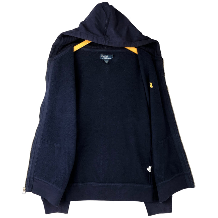 Ralph Lauren POLO by Ralph Lauren Sweat Full Zip Hoodie Men's XL cotton navy blue type Vintage Second Hand