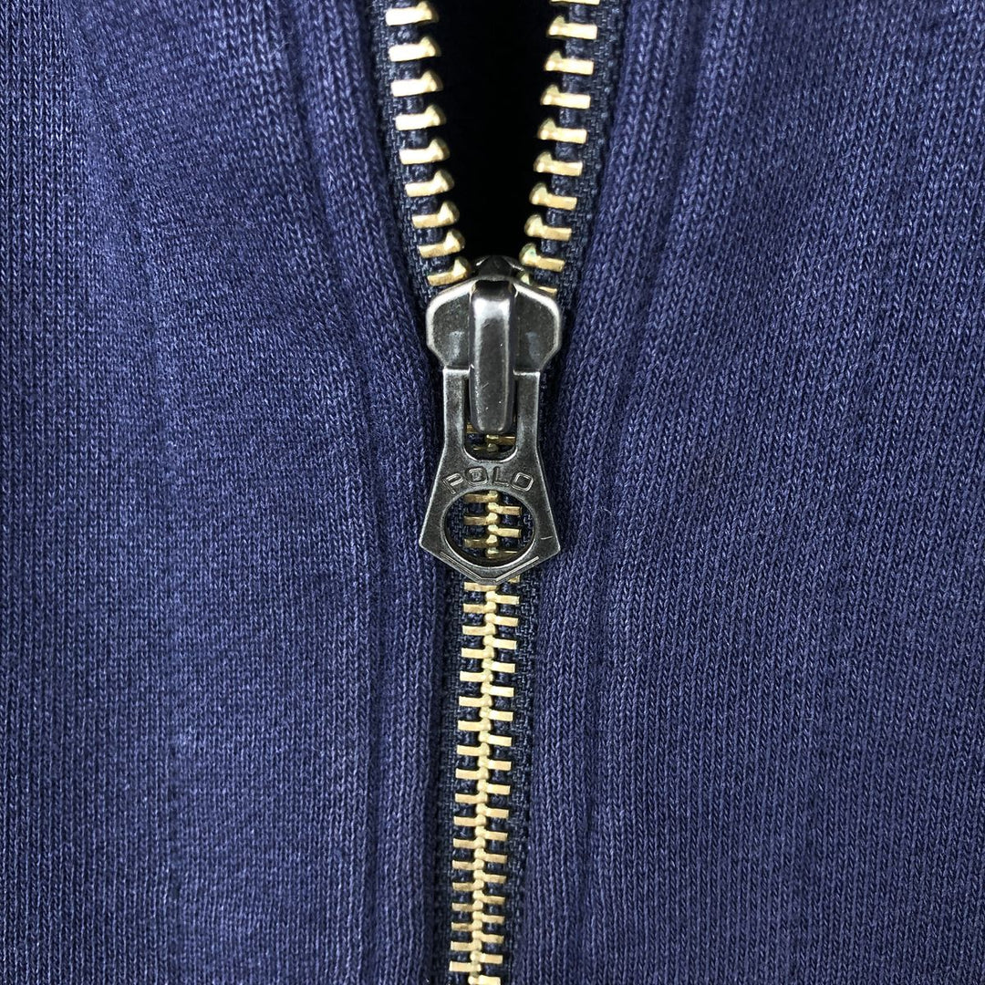Ralph Lauren POLO by Ralph Lauren Sweat Full Zip Hoodie Men's XL cotton navy blue type Vintage Second Hand
