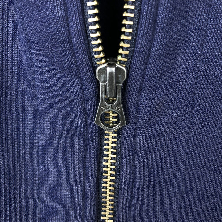 Ralph Lauren POLO by Ralph Lauren Sweat Full Zip Hoodie Men's XL cotton navy blue type Vintage Second Hand