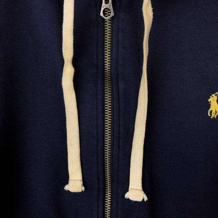 Ralph Lauren POLO by Ralph Lauren Sweat Full Zip Hoodie Men's XL cotton navy blue type Vintage Second Hand