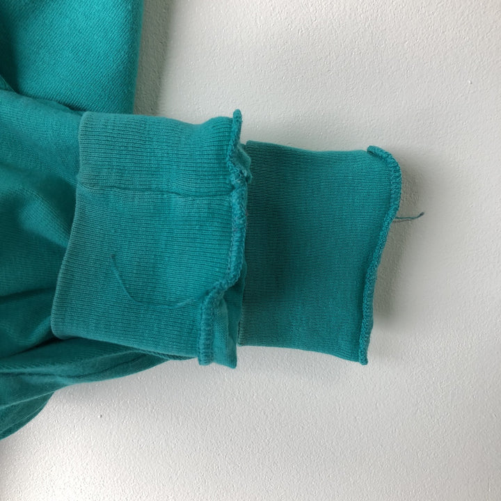 90'S Vintage Town Craft Plain Pocket Long Sleeve T-Shirt, Made in USA, Men's XL cotton turquoise blue Vintage Second Hand