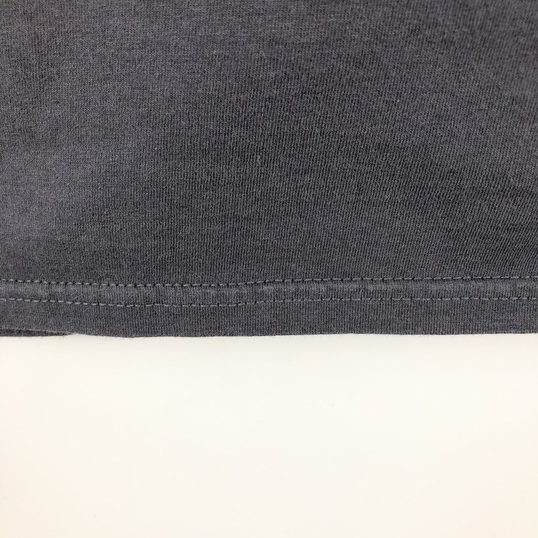 Fruit of the Loom Eagle Pattern Motorcycle Long Sleeve T-Shirt, Men's XXL cotton gray type Vintage Second Hand