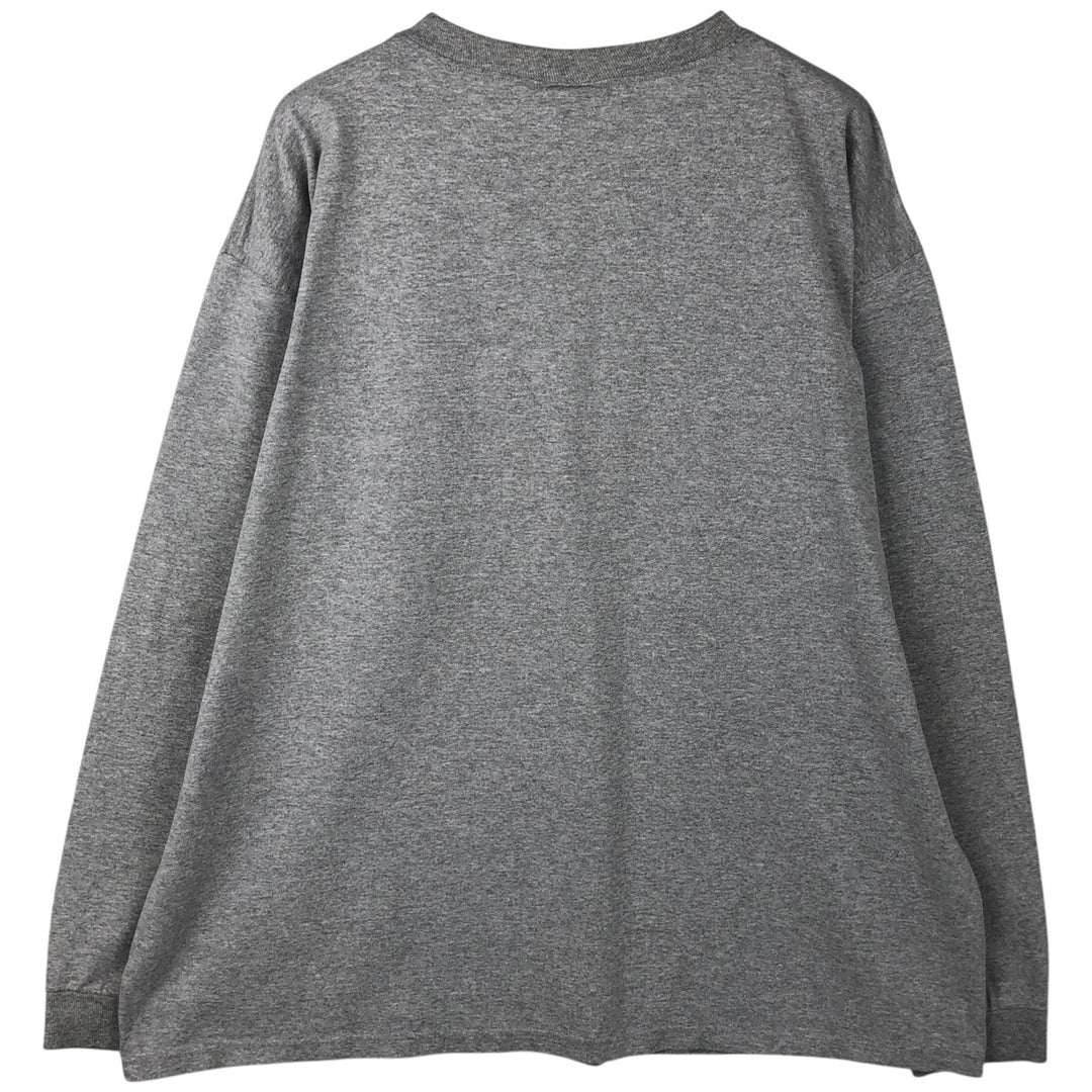 90'S Jansport College Long Sleeve T-Shirt, Made in USA, Men's XL, Vintage cotton gray type Vintage Second Hand
