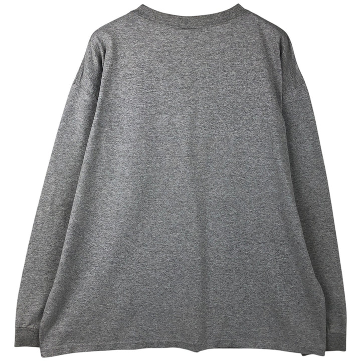 90'S Jansport College Long Sleeve T-Shirt, Made in USA, Men's XL, Vintage cotton gray type Vintage Second Hand