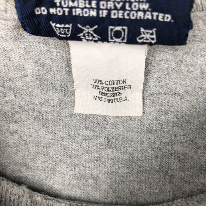 90'S Jansport College Long Sleeve T-Shirt, Made in USA, Men's XL, Vintage cotton gray type Vintage Second Hand