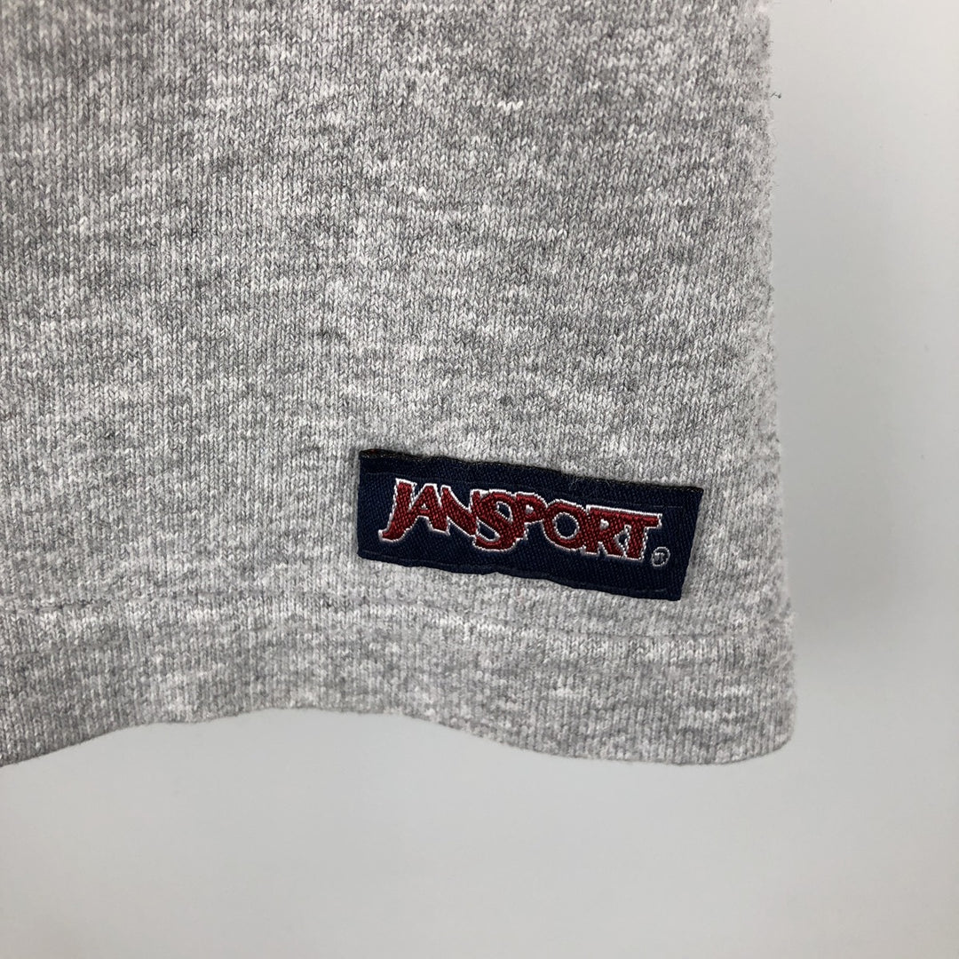 90'S Jansport College Long Sleeve T-Shirt, Made in USA, Men's XL, Vintage cotton gray type Vintage Second Hand
