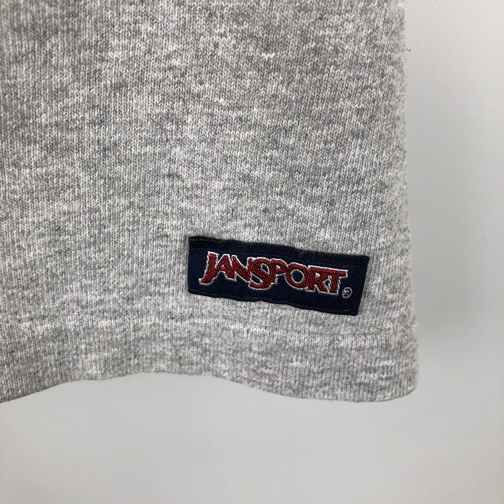 90'S Jansport College Long Sleeve T-Shirt, Made in USA, Men's XL, Vintage cotton gray type Vintage Second Hand