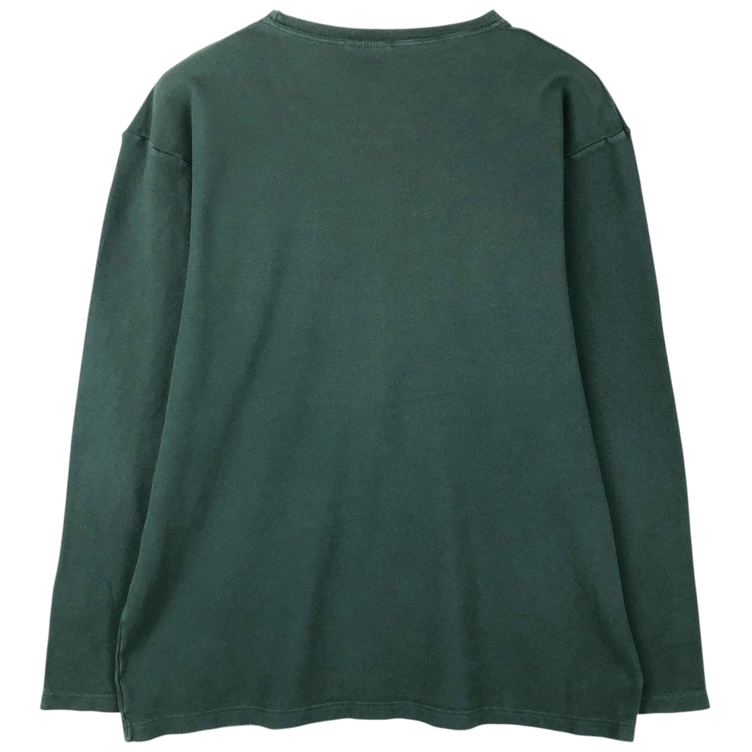 Ralph Lauren POLO by Ralph Lauren long-sleeved T-shirt, men's size L cotton green type Vintage Second Hand