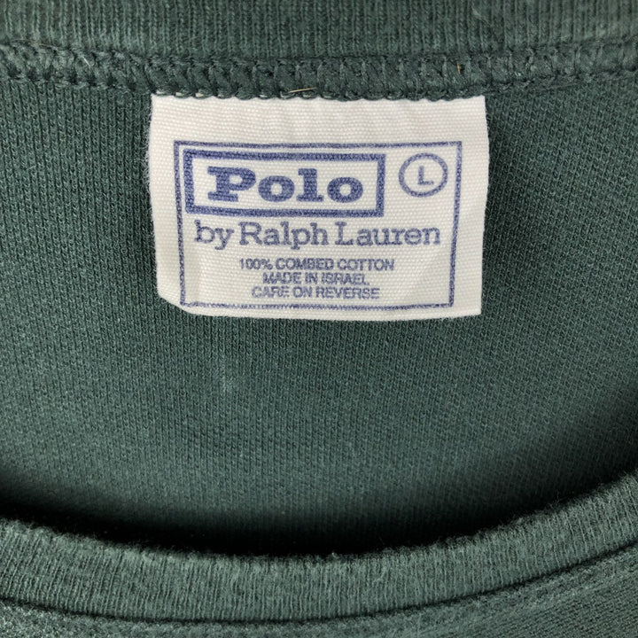 Ralph Lauren POLO by Ralph Lauren long-sleeved T-shirt, men's size L cotton green type Vintage Second Hand