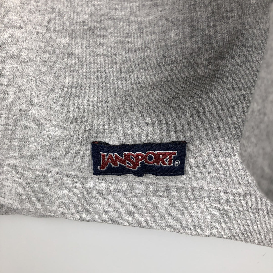 Vintage 90'S Jansport college long sleeve t-shirt, made in the USA, size M, men's size. cotton gray type Vintage Second Hand