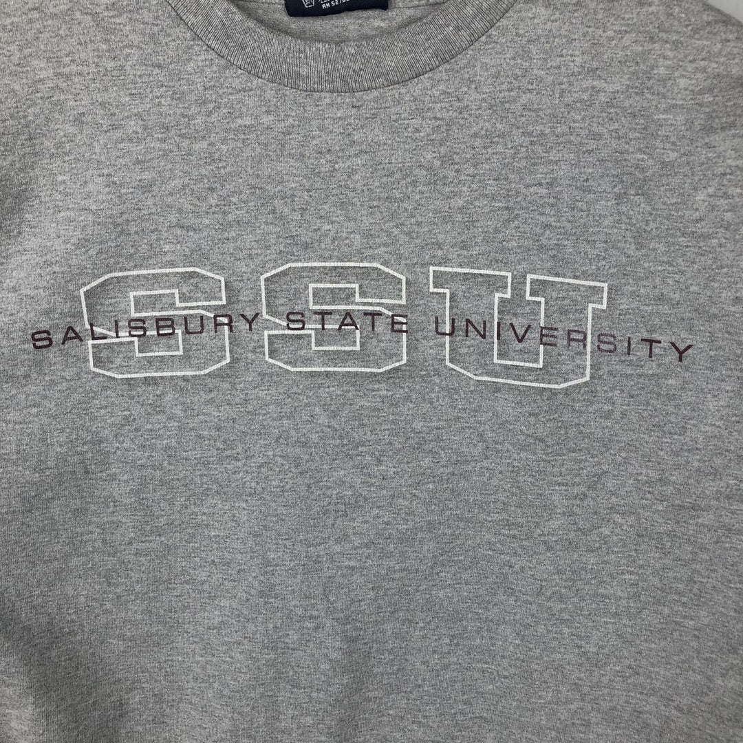 Vintage 90'S Jansport college long sleeve t-shirt, made in the USA, size M, men's size. cotton gray type Vintage Second Hand