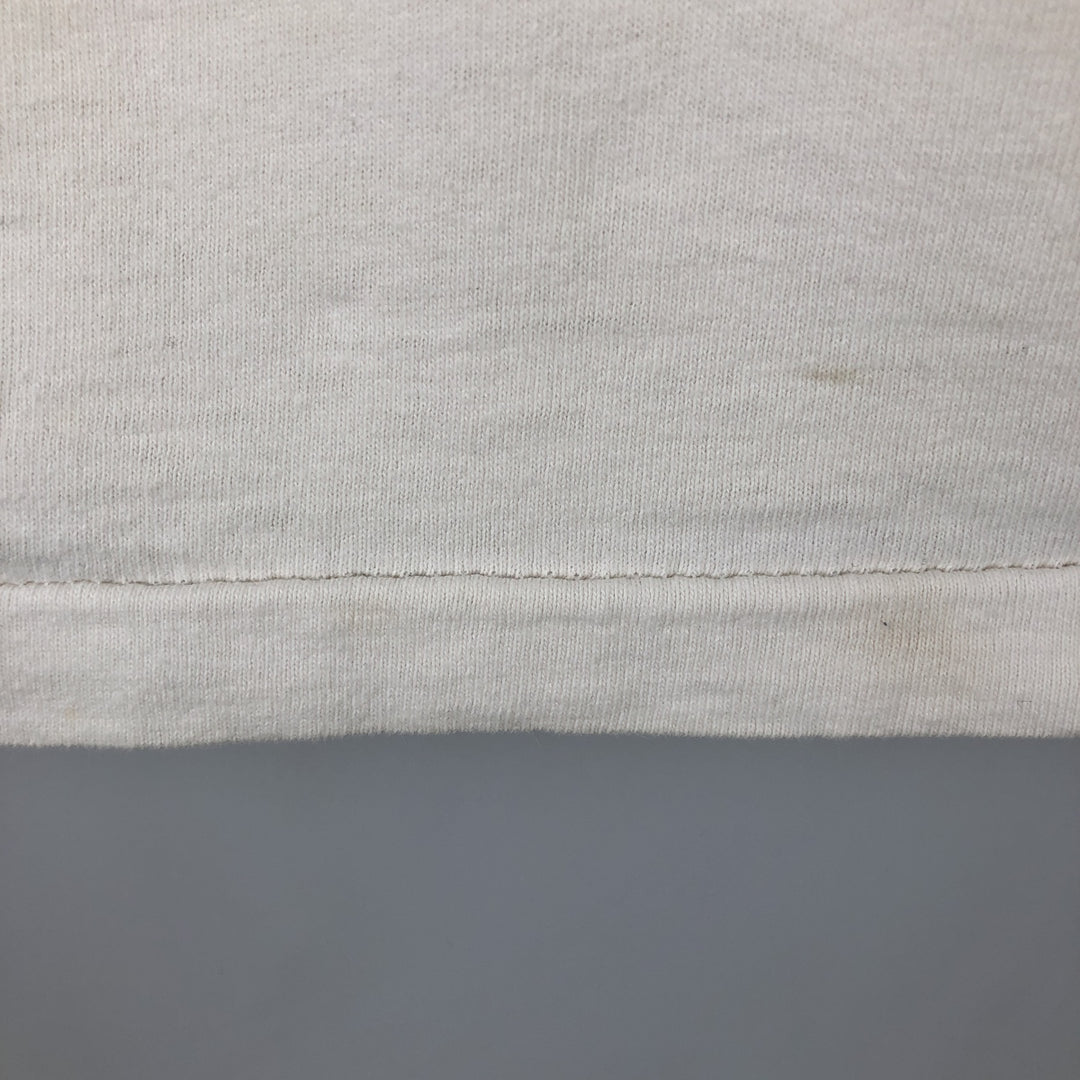 90'S ONEITA Advertising Long Sleeve T-Shirt, Made in USA, Men's Size L, Vintage cotton white type Vintage Second Hand
