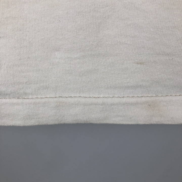 90'S ONEITA Advertising Long Sleeve T-Shirt, Made in USA, Men's Size L, Vintage cotton white type Vintage Second Hand