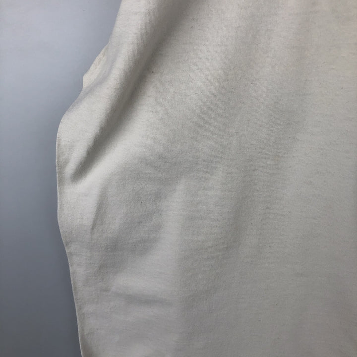 90'S ONEITA Advertising Long Sleeve T-Shirt, Made in USA, Men's Size L, Vintage cotton white type Vintage Second Hand