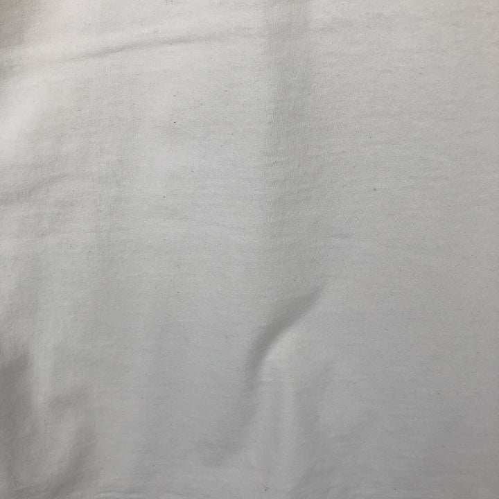 90'S ONEITA Advertising Long Sleeve T-Shirt, Made in USA, Men's Size L, Vintage cotton white type Vintage Second Hand