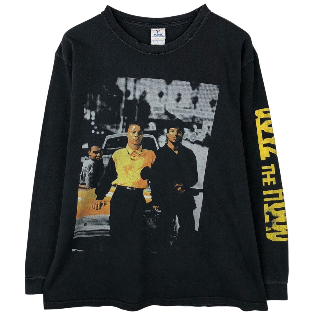 YAZBEK BOYZ N THE HOOD Movie Long Sleeve T-Shirt, Men's Size L cotton black type Vintage Second Hand