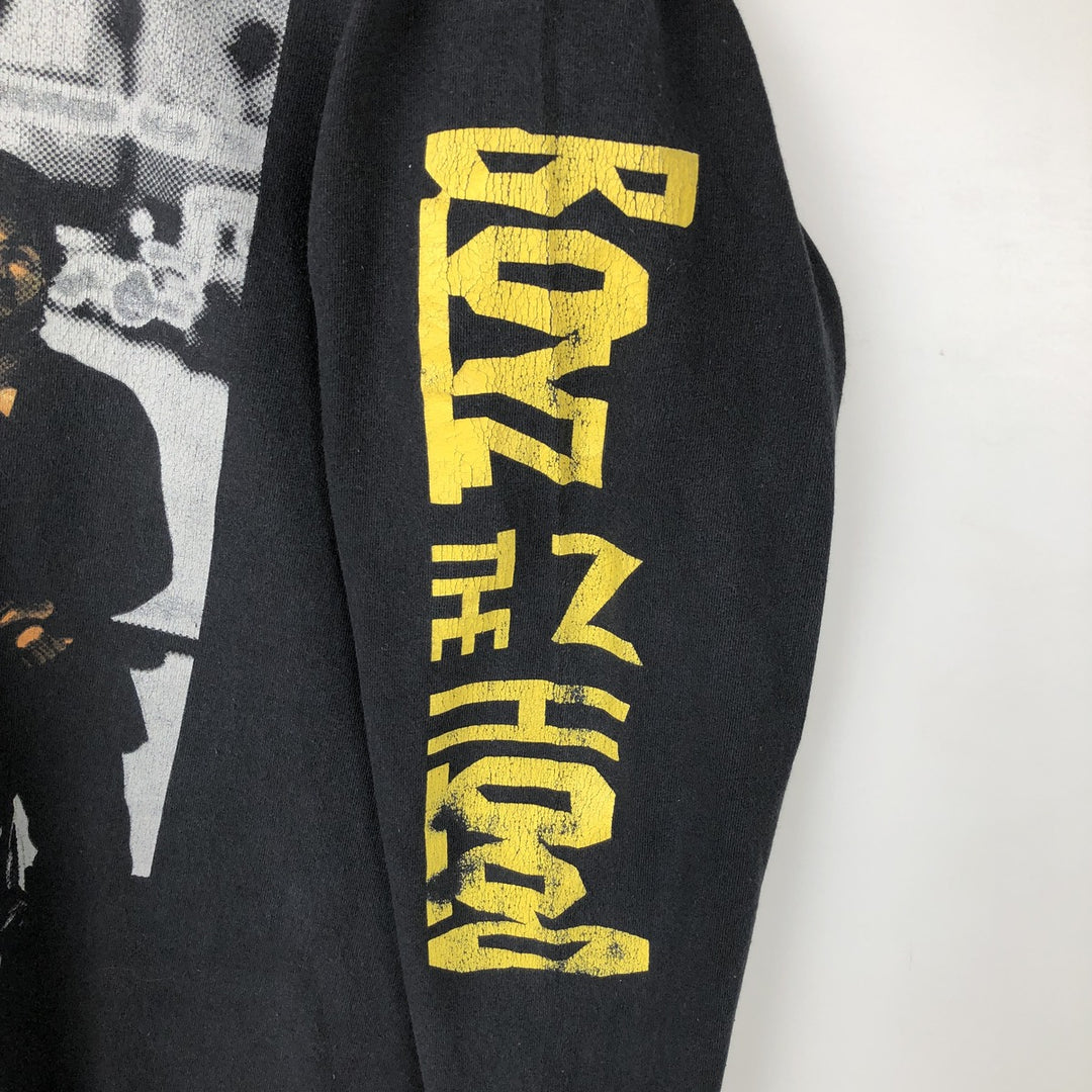 YAZBEK BOYZ N THE HOOD Movie Long Sleeve T-Shirt, Men's Size L cotton black type Vintage Second Hand