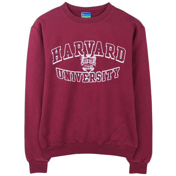 2000'S Champion ECO FLEECE Harvard University 3-Print College Sweatshirt unclear Red type red-purple Vintage Second Hand