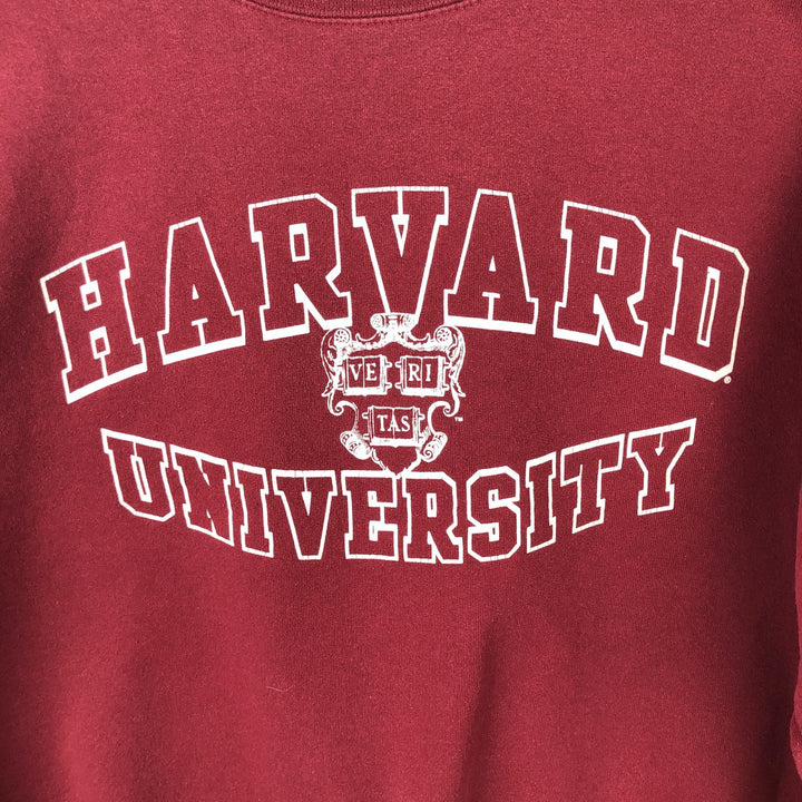 2000'S Champion ECO FLEECE Harvard University 3-Print College Sweatshirt unclear Red type red-purple Vintage Second Hand