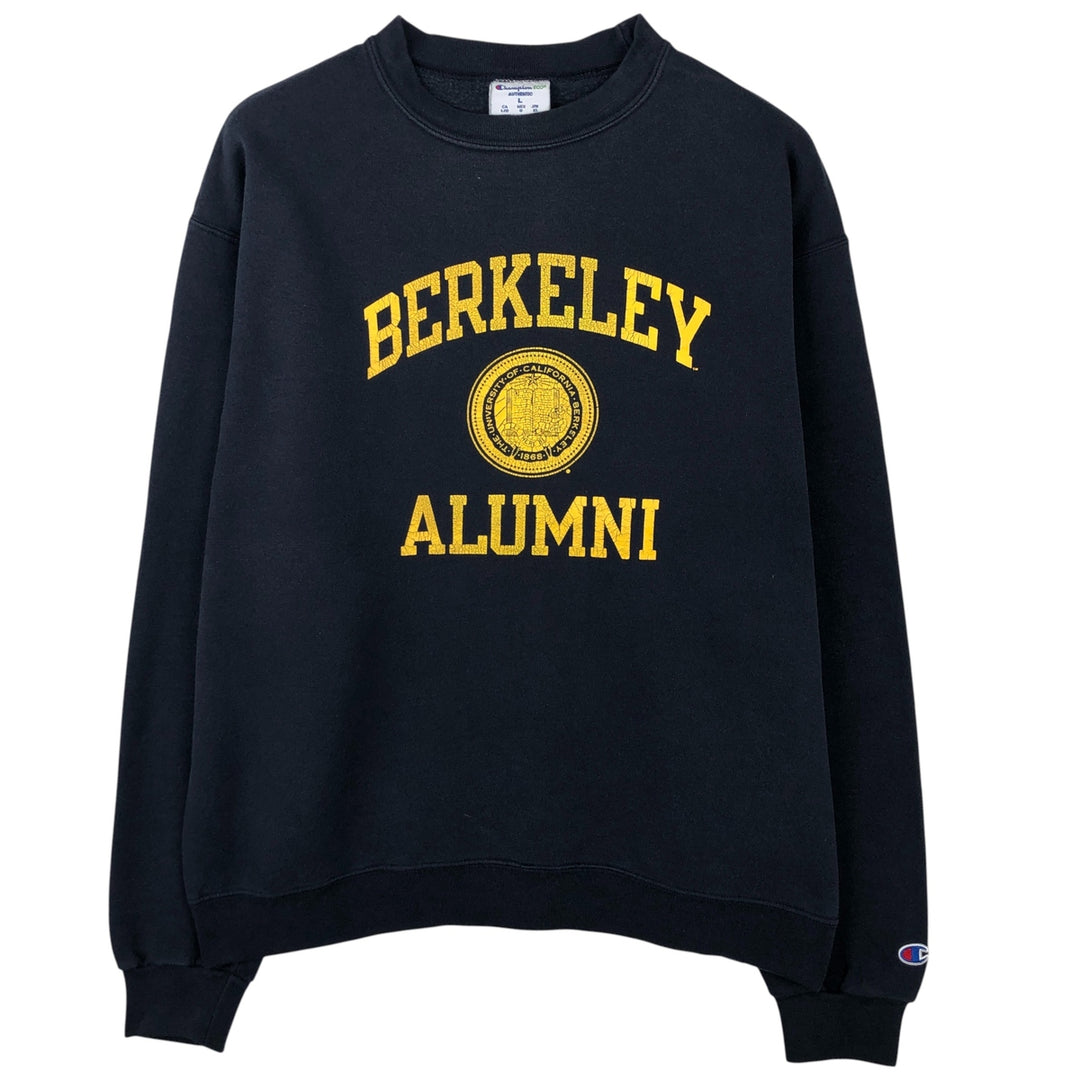 Champion ECO Triple Print College Sweatshirt, Men's Size L unclear navy blue type Vintage Second Hand