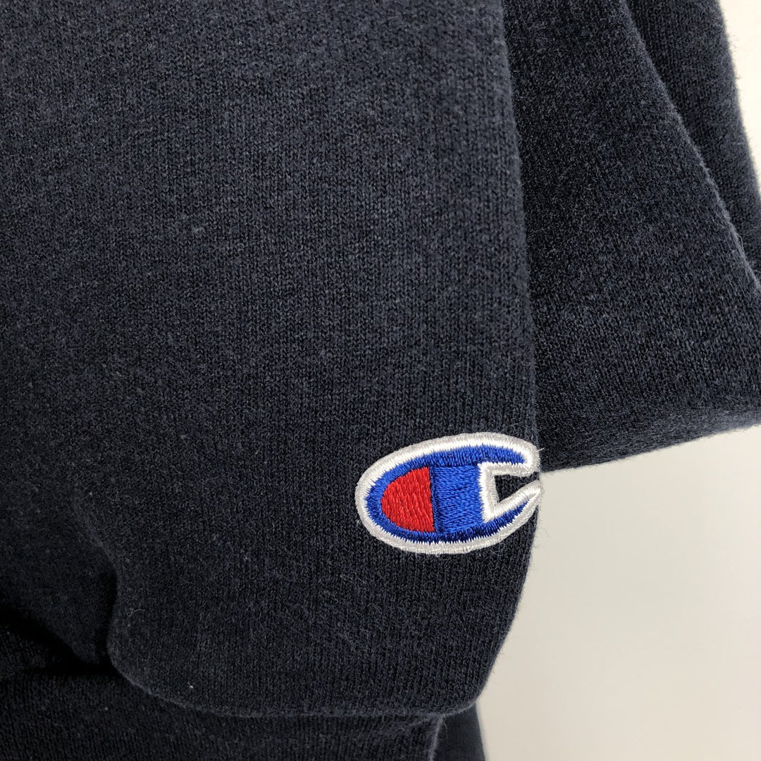 Champion ECO Triple Print College Sweatshirt, Men's Size L unclear navy blue type Vintage Second Hand
